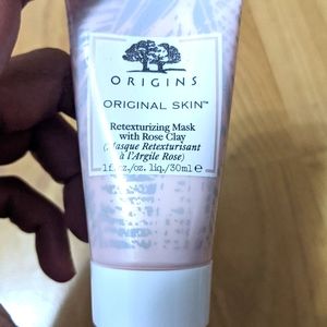 5 for $25 New never opened Origins retexturizing rose clay mask